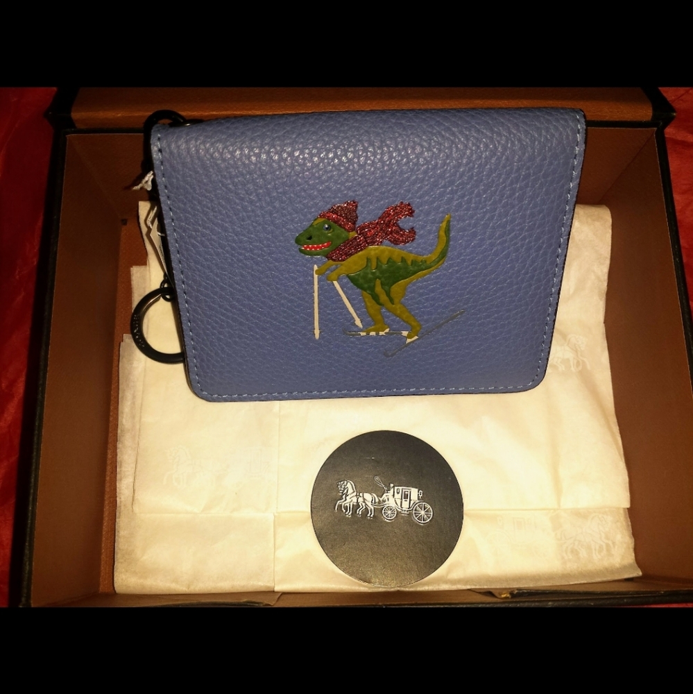 Coach Wallet Rexy on Skis NWT